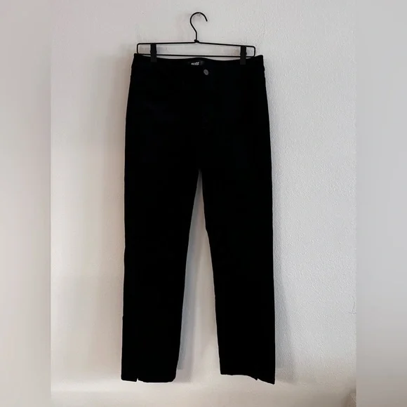 Paige Cindy Straight Pant 29 Black Velvet - Picture 3 of 12